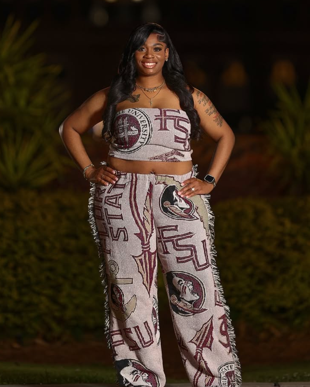 Tube Top & Pants Tapestry Set