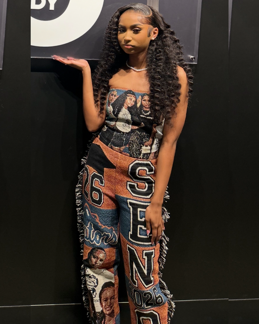 Tube Top & Pants Tapestry Set