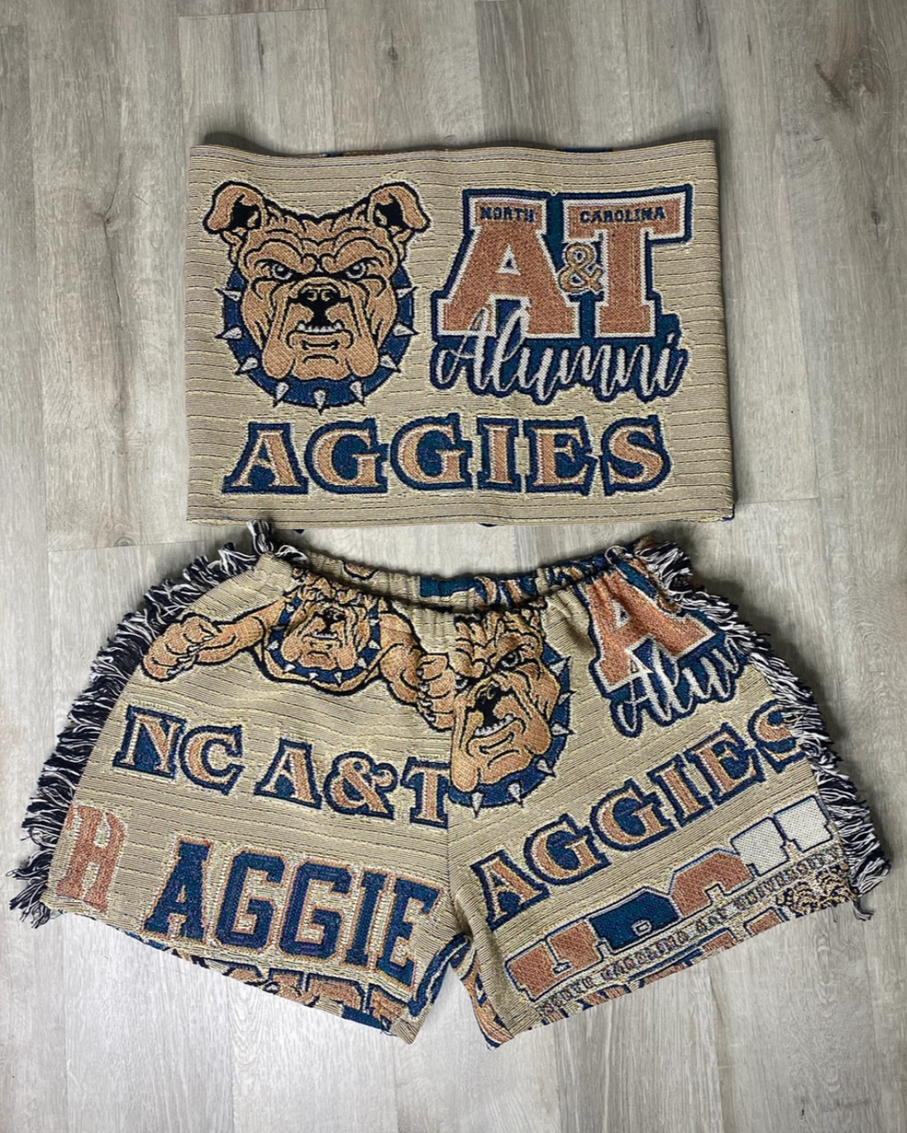 Tube Top & Shorts/Mini Skirt Tapestry Set