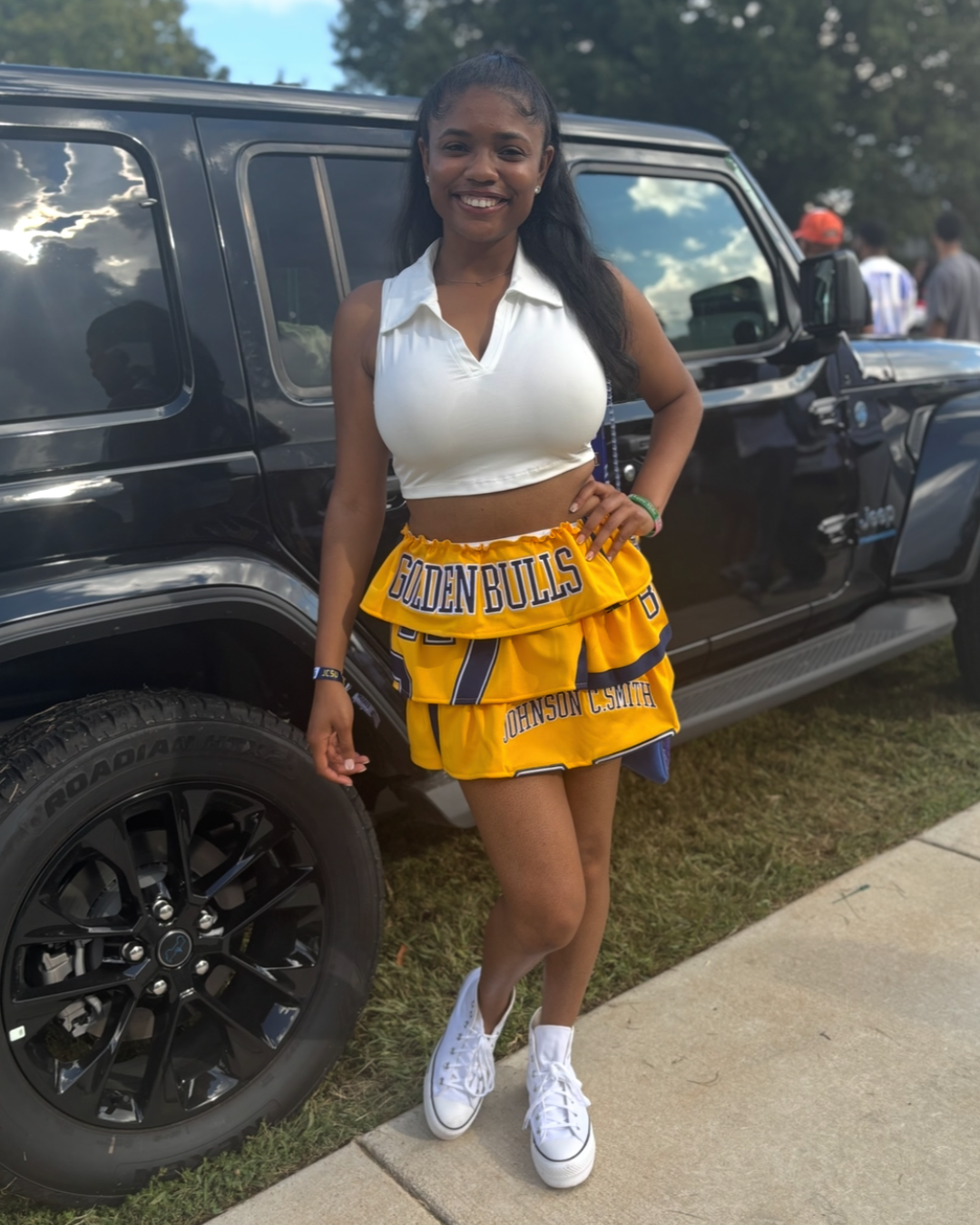 Jersey Ruffle Skirt
