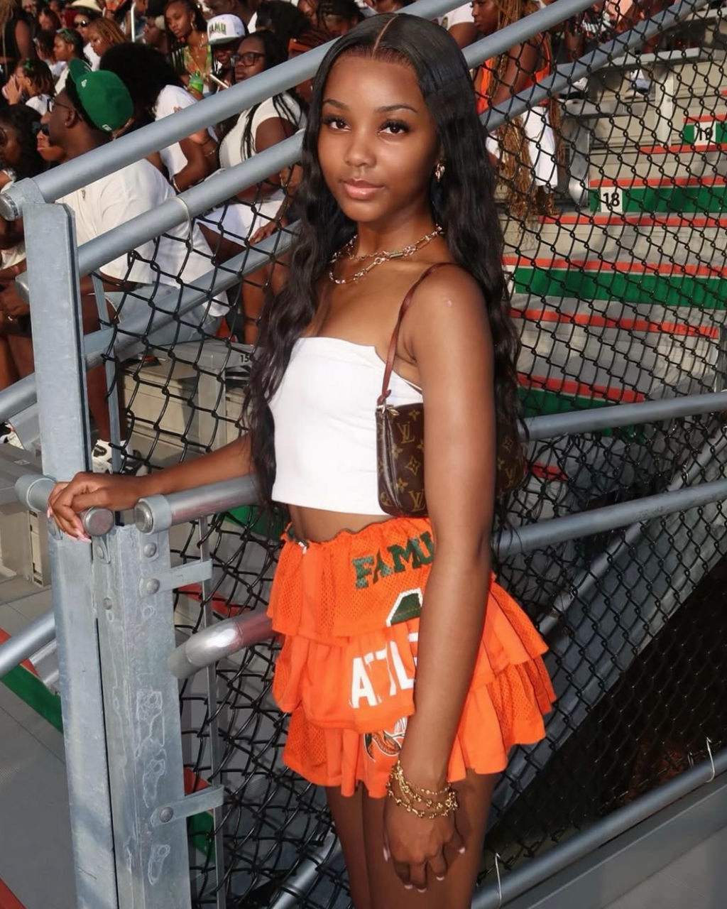Jersey Ruffle Skirt