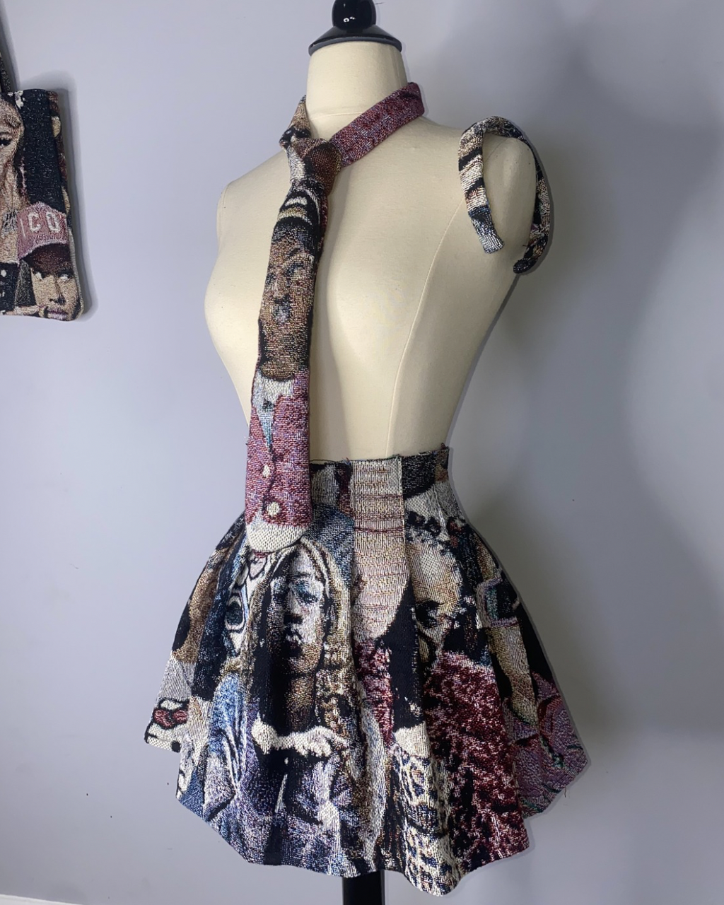 Tapestry Skirt & Necktie Set