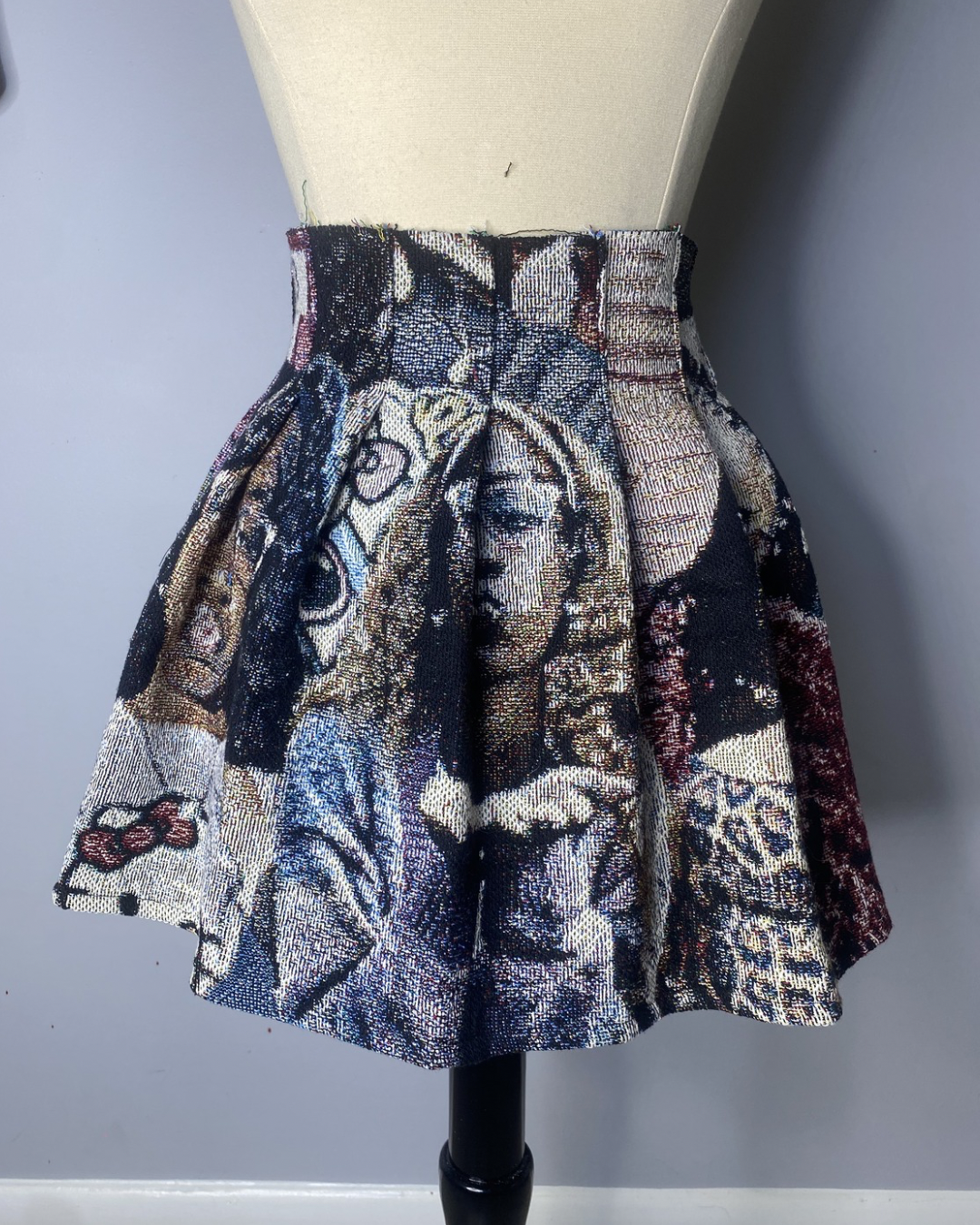 Tapestry Pleated Skirt