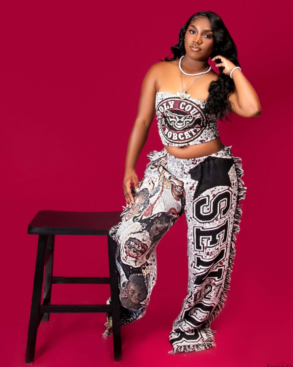 Tube Top & Pants Tapestry Set